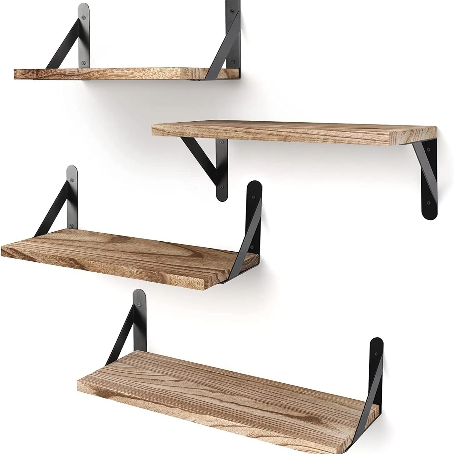 Solid Wood Wall-Mounted Storage Rack