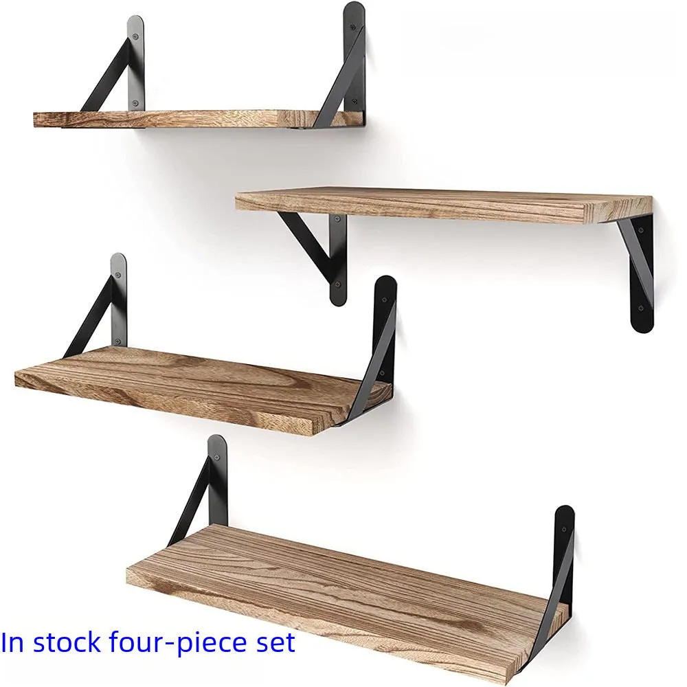 Solid Wood Wall-Mounted Storage Rack