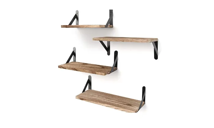 Solid Wood Wall-Mounted Storage Rack