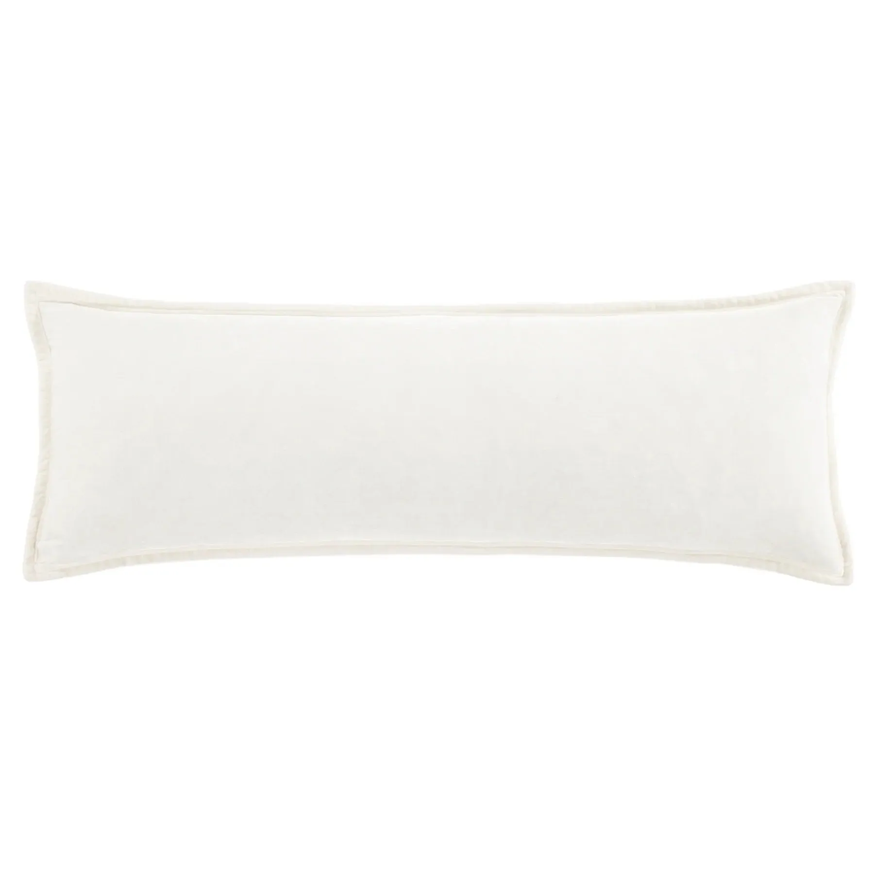 Stella Stone Faux Silk Velvet Long Lumbar Pillow