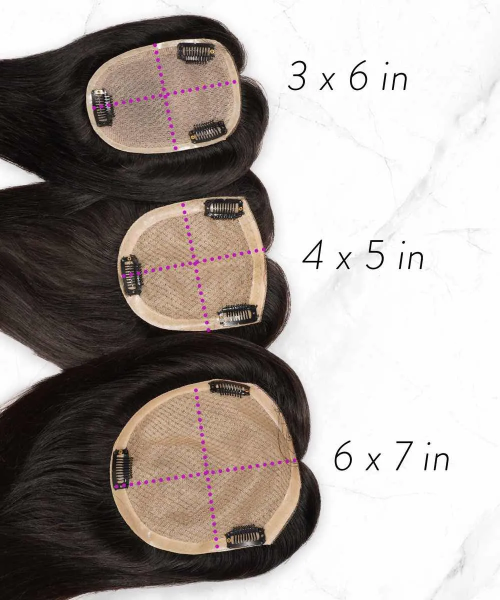 Straight Human Hair Crown Topper