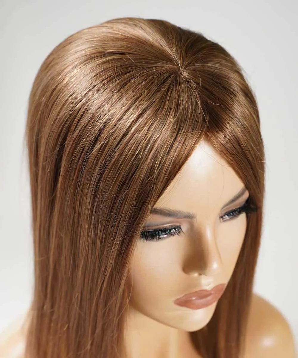 Straight Human Hair Crown Topper