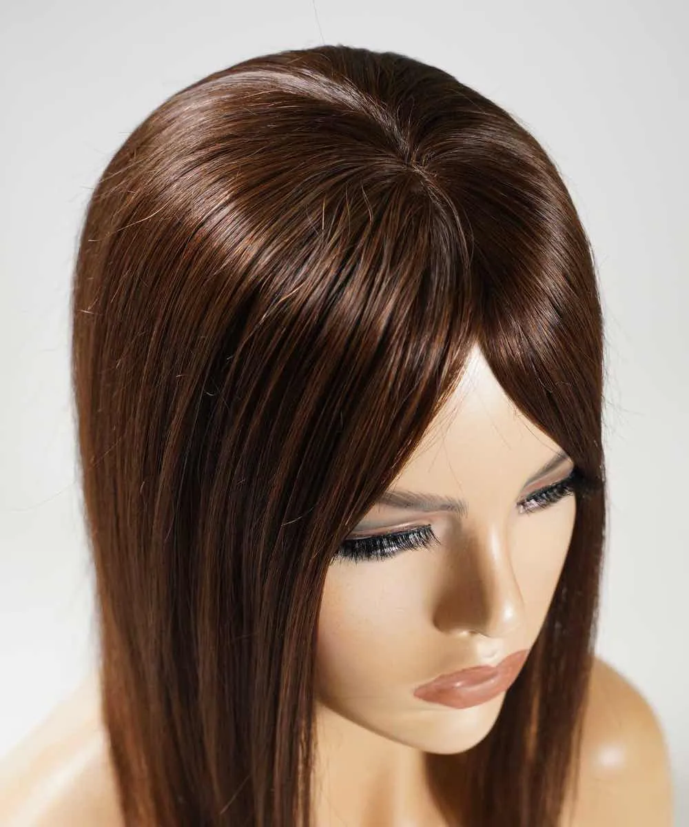 Straight Human Hair Crown Topper