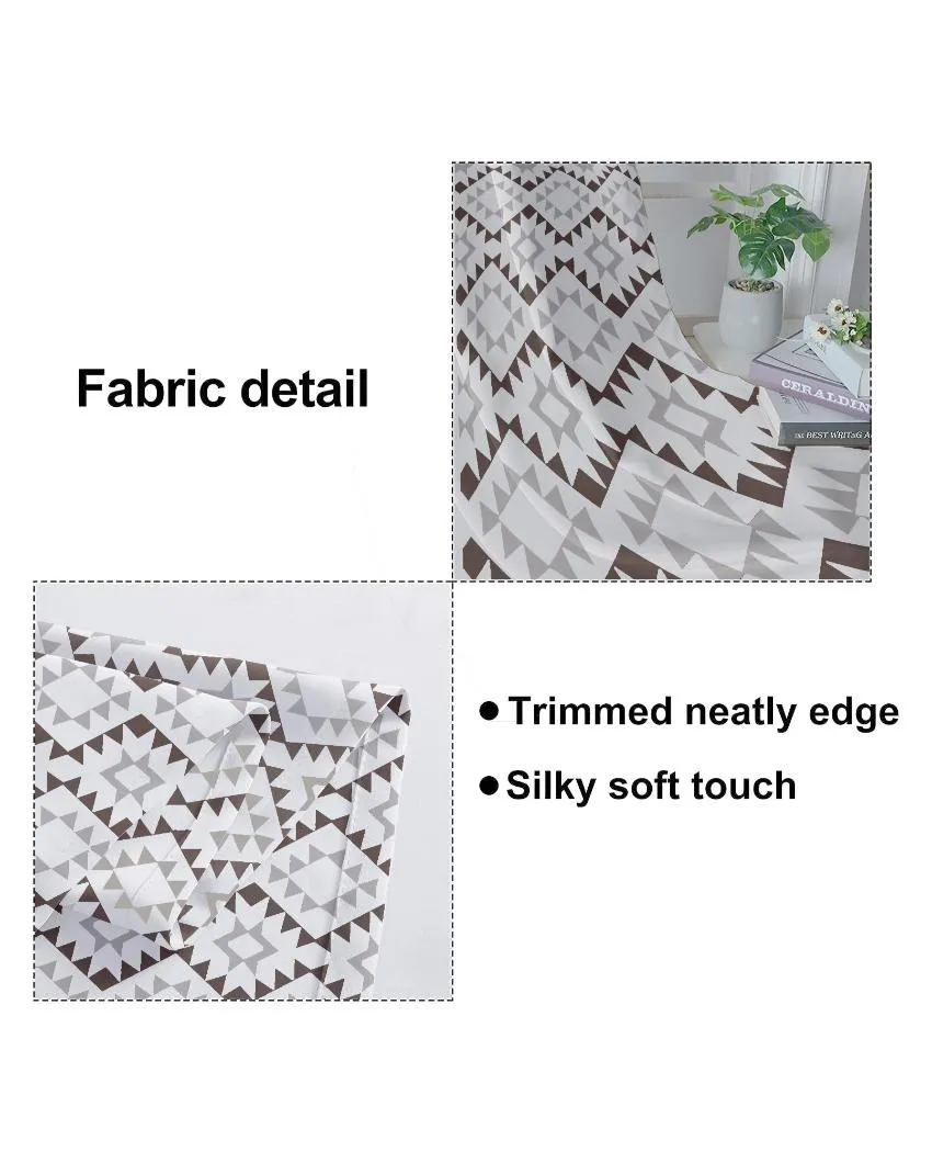 Stylish Printed Heavy Twill Fabric Curtains | Set of 2 | Window, Door | 5ft, 7ft