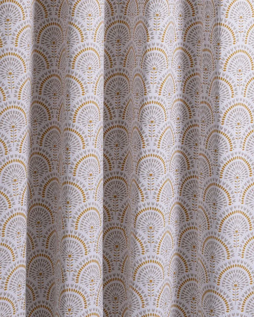 Sunny Polyester Cotton Printed Door Curtain | Set of 2 | 7 x 4 Feet