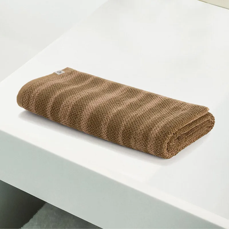 Sunscreen Terry Cotton Bath Towel - Brown