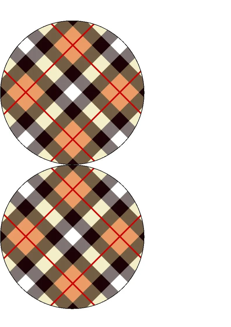 Tartan - Plaid - edible prints/cake/cupcake toppers