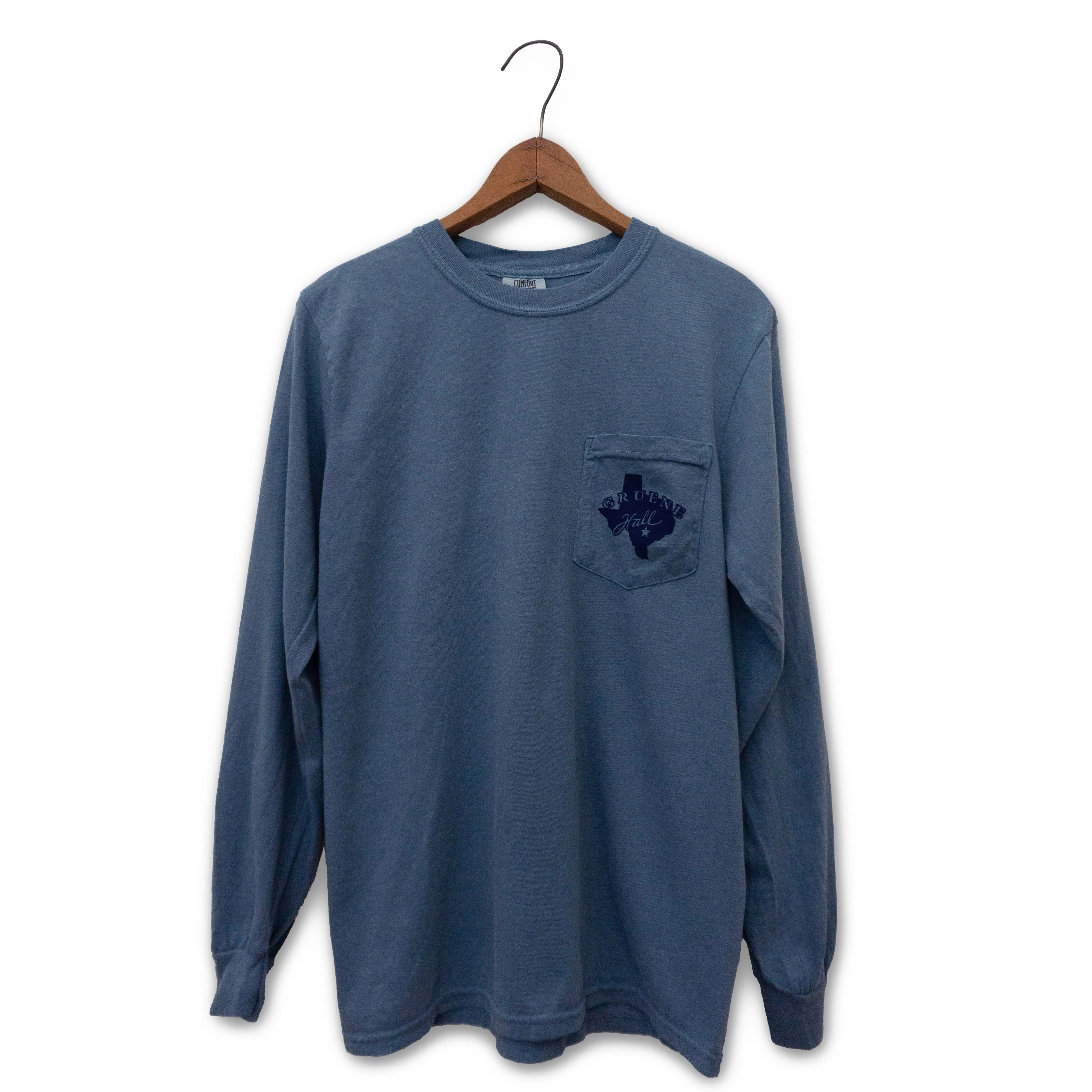 Texas' Oldest Dance Hall Comfort Colors Long Sleeve Pocket Tee