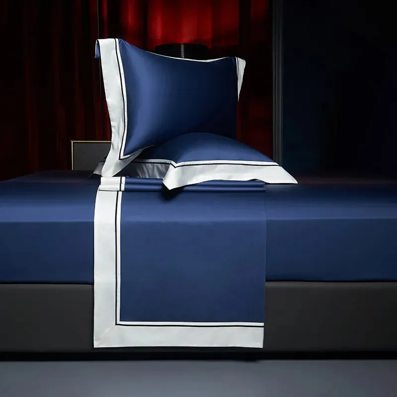 Trend4us Luxury Two-Tone Satin Bedding Set