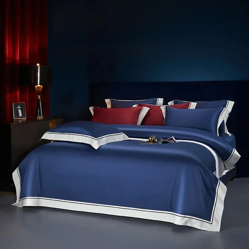 Trend4us Luxury Two-Tone Satin Bedding Set