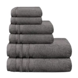 TRIDENT - Finesse Zero Twist 100% Cotton 6-Piece Bath Towel Set