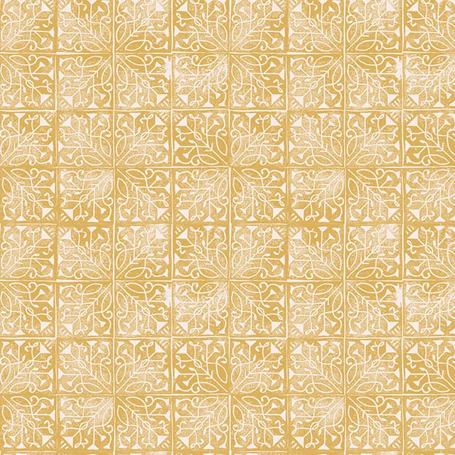 Udaipur Linen Curtain Fabric - Ochre