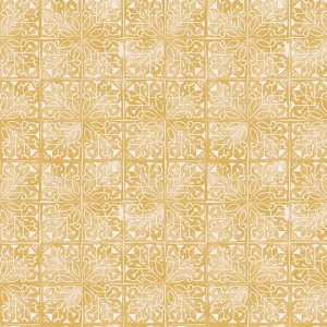 Udaipur Linen Curtain Fabric - Ochre