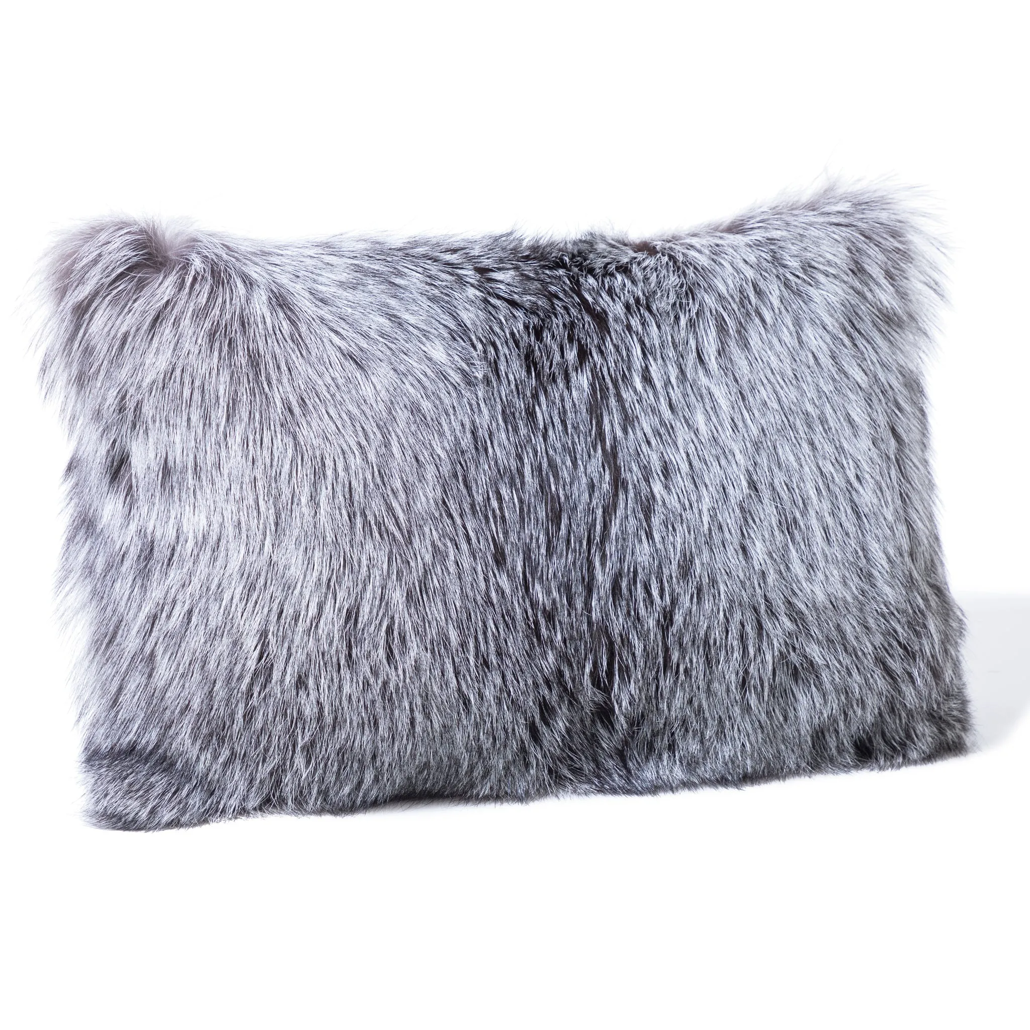 Volpe Finland Fur and Cashmere Pillow - Grey