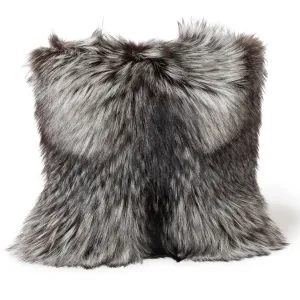 Volpe Finland Fur and Cashmere Pillow - Grey