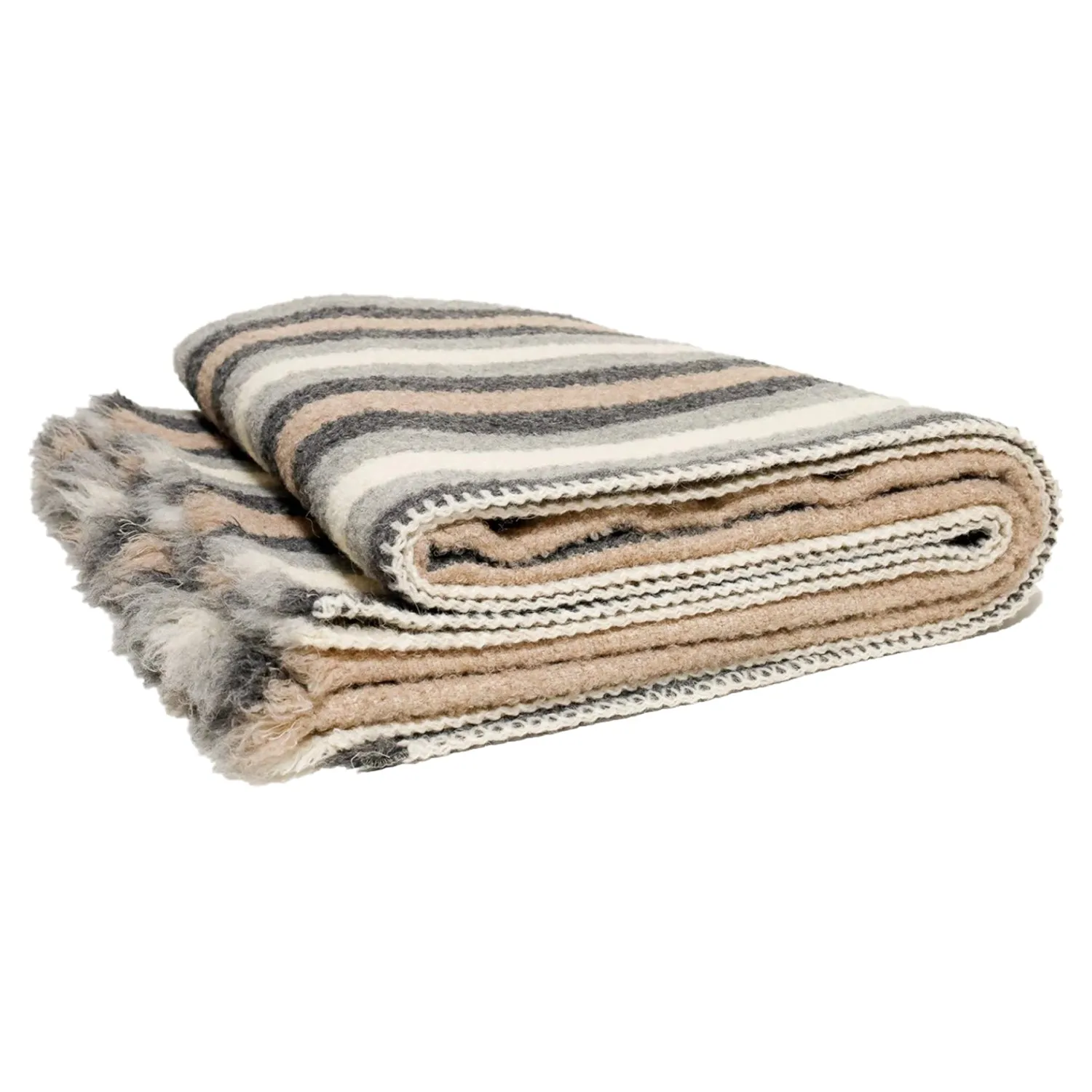 Walton Throw Blanket - Light Stripes