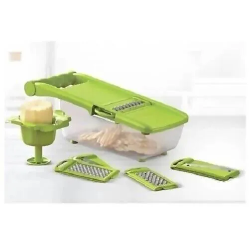 Wenken 5 In 1 Slicer Cutter Fruit Vegetable Chopper Peeler Grater With Clips