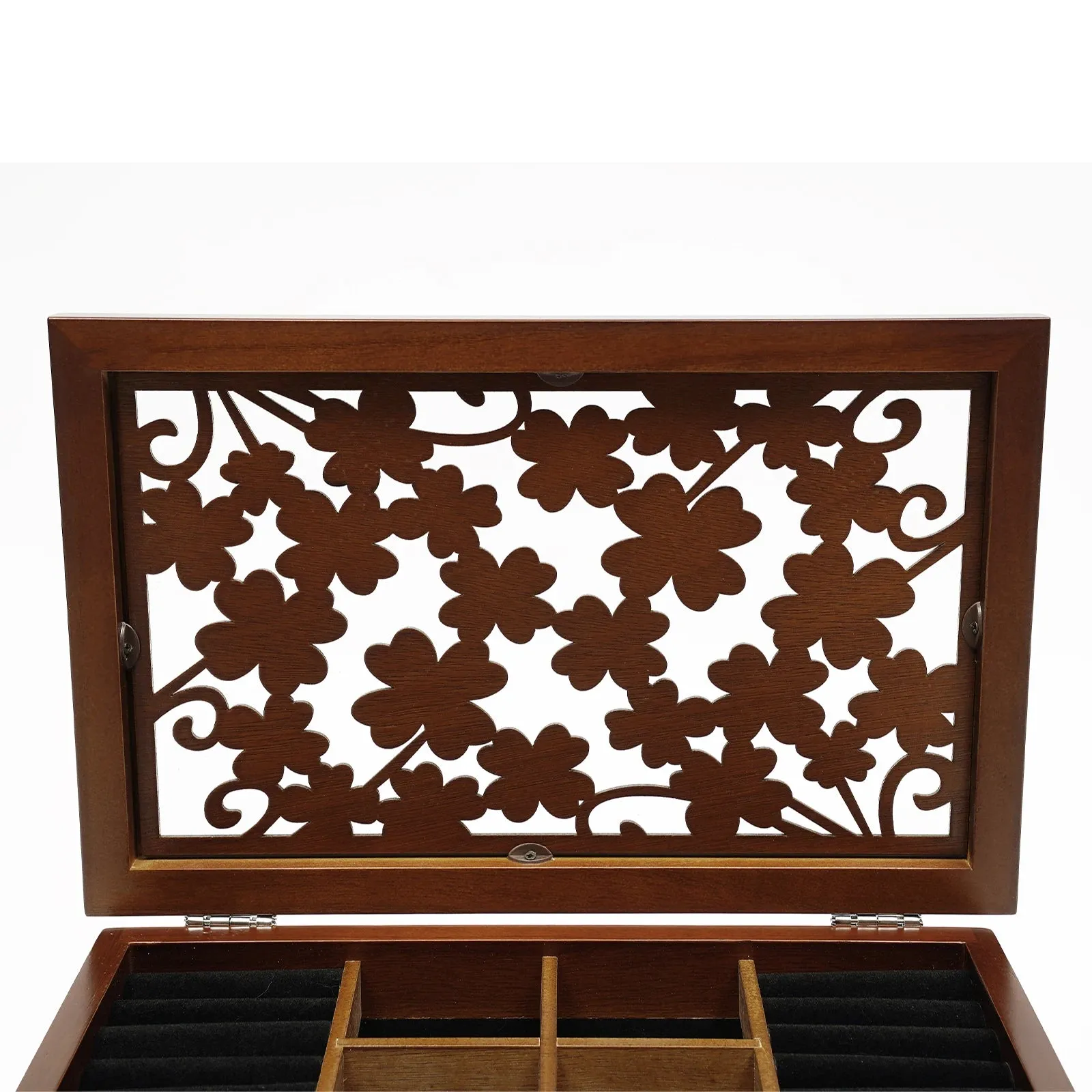 Wooden Jewelry Box, 6-Drawer Organizer for Rings, Necklaces, and Accessories