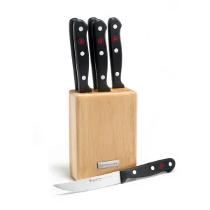 Wusthof Gourmet 6 Piece Steak Knife Set with Block