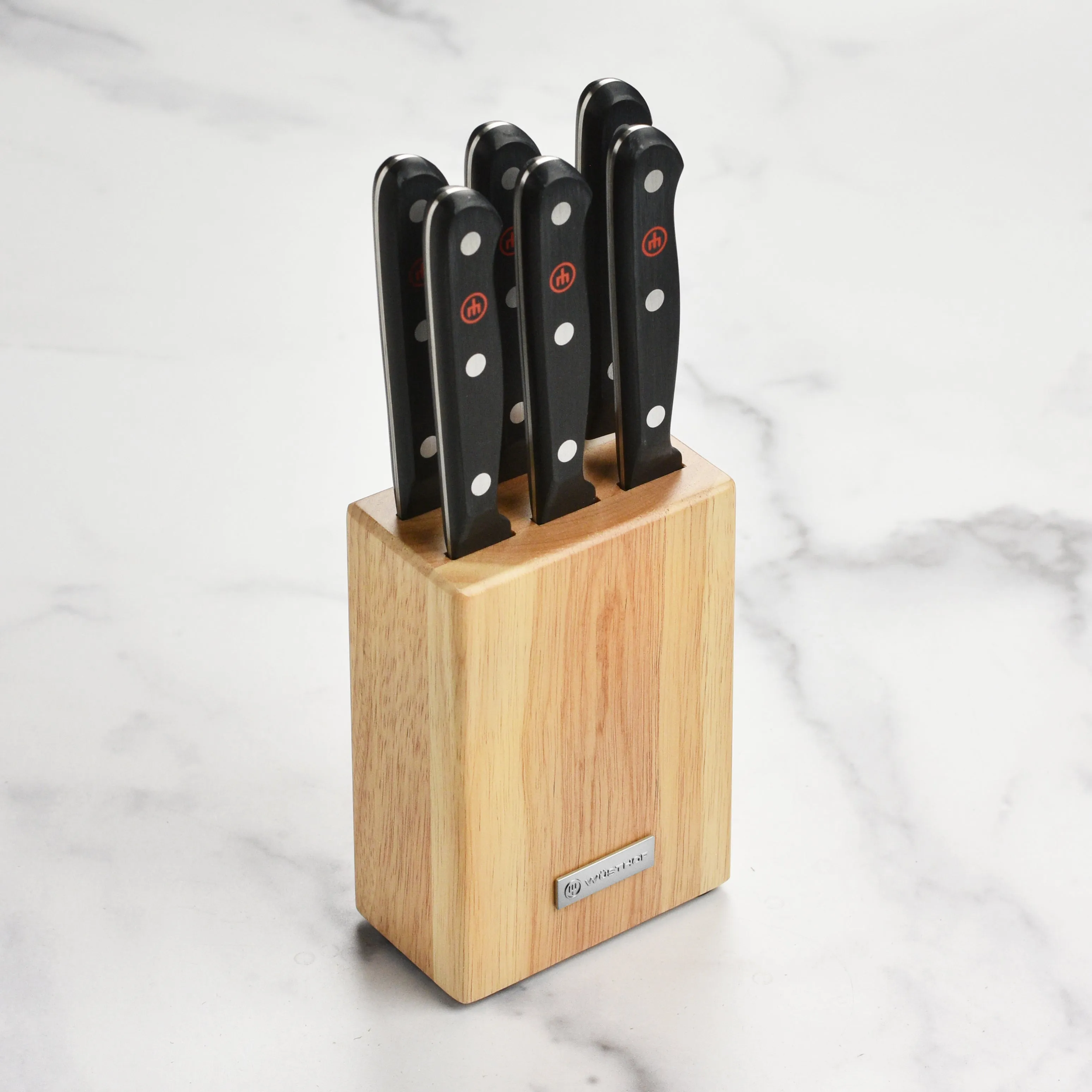 Wusthof Gourmet 6 Piece Steak Knife Set with Block