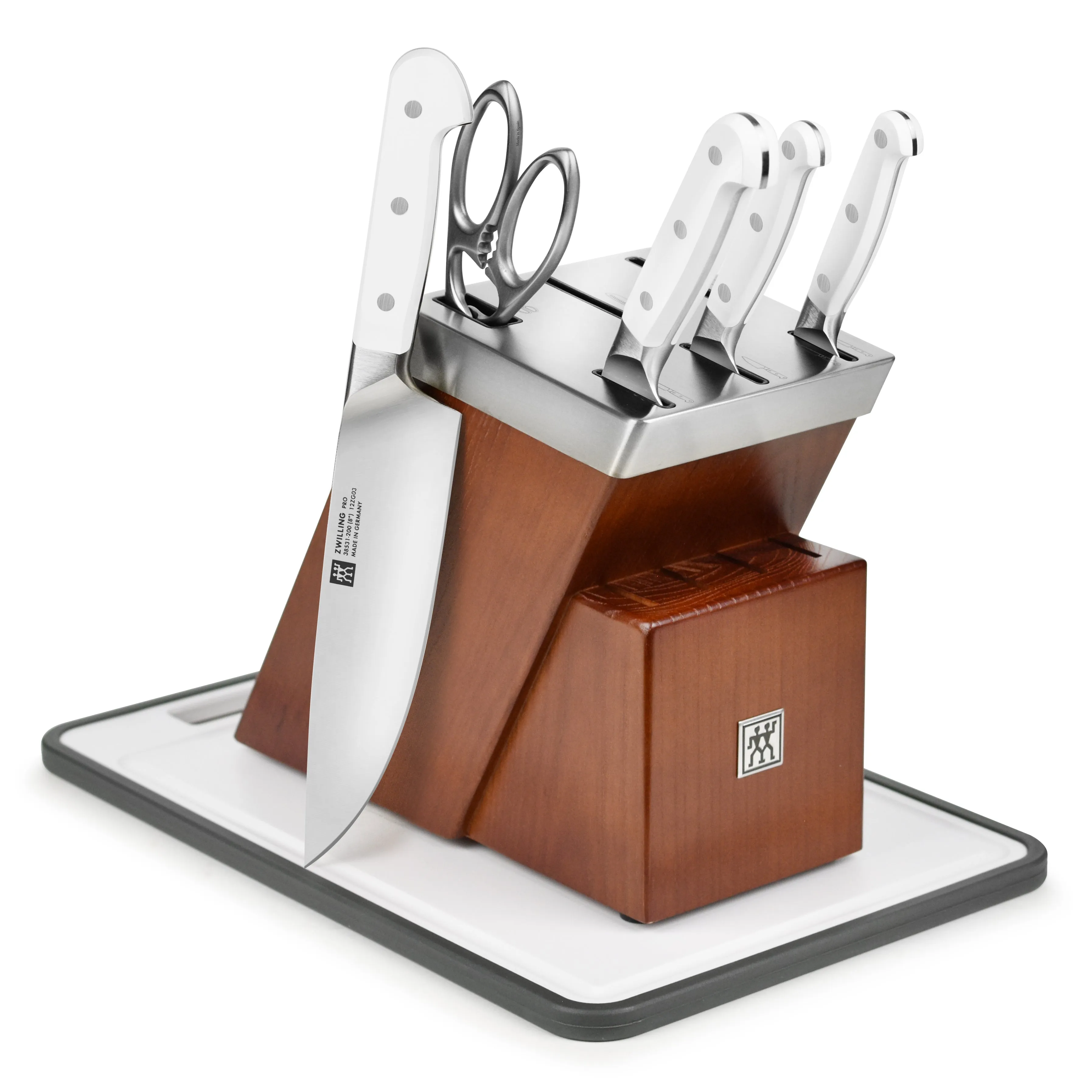 Zwilling Pro Le Blanc 7 Piece Self-Sharpening Knife Block Set