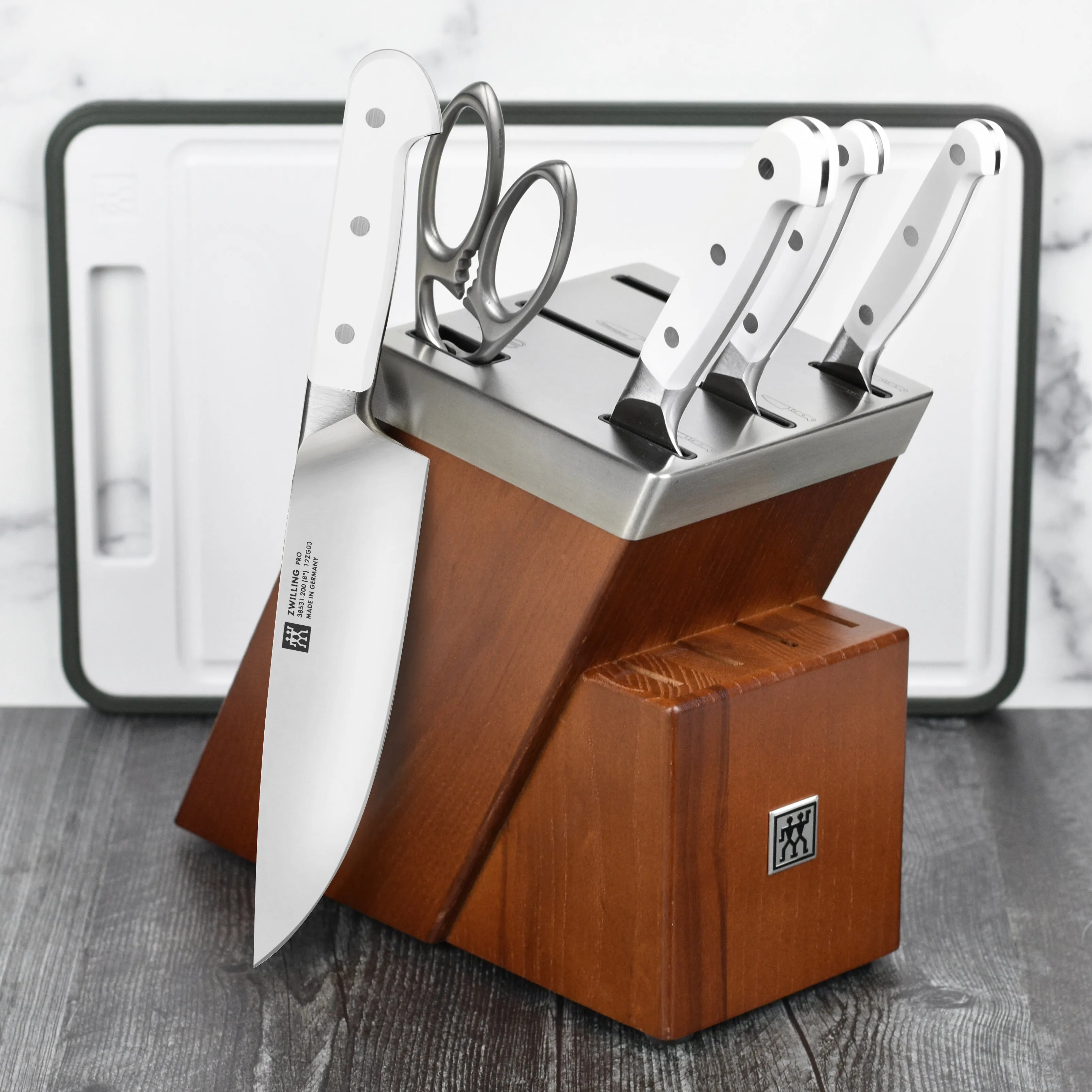 Zwilling Pro Le Blanc 7 Piece Self-Sharpening Knife Block Set