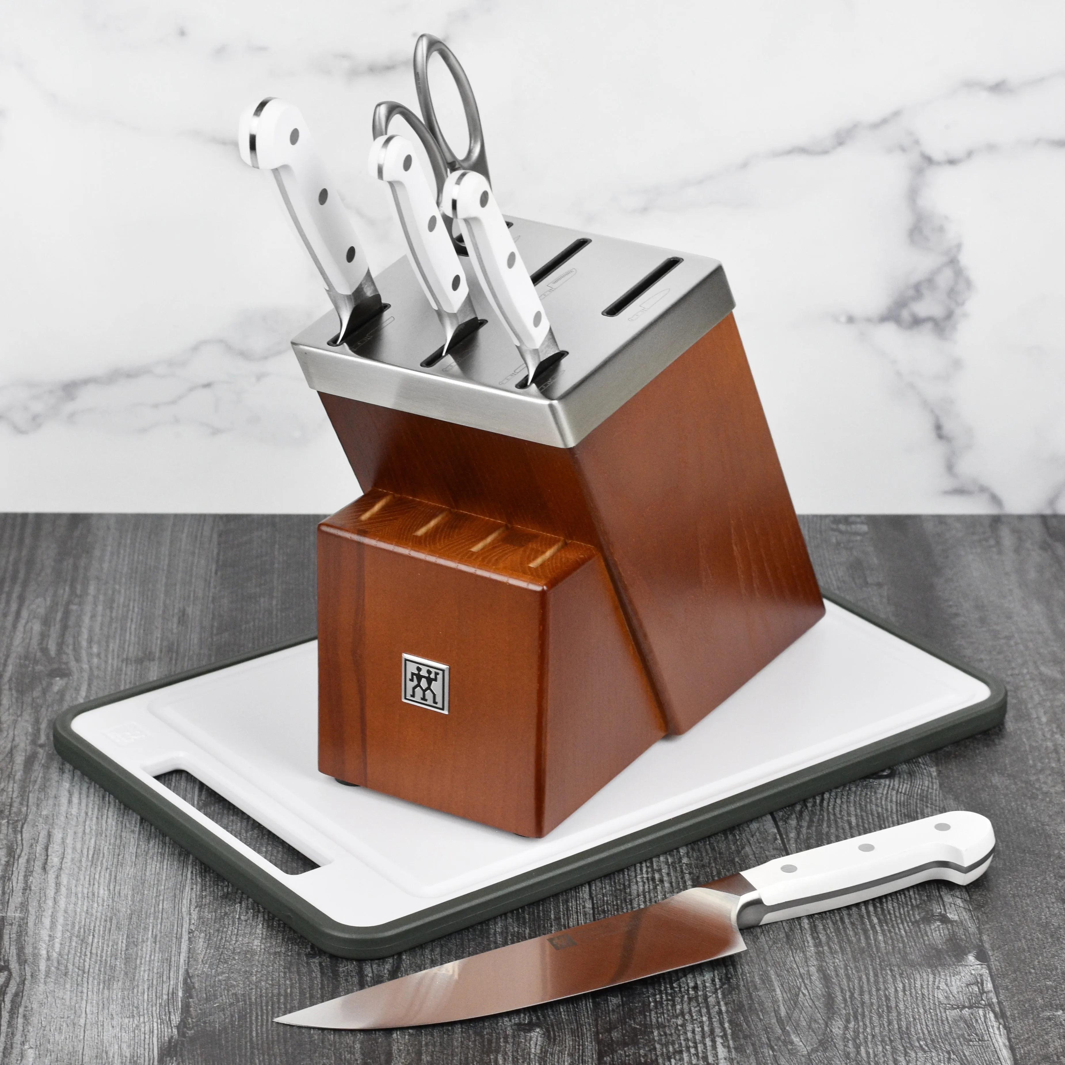 Zwilling Pro Le Blanc 7 Piece Self-Sharpening Knife Block Set