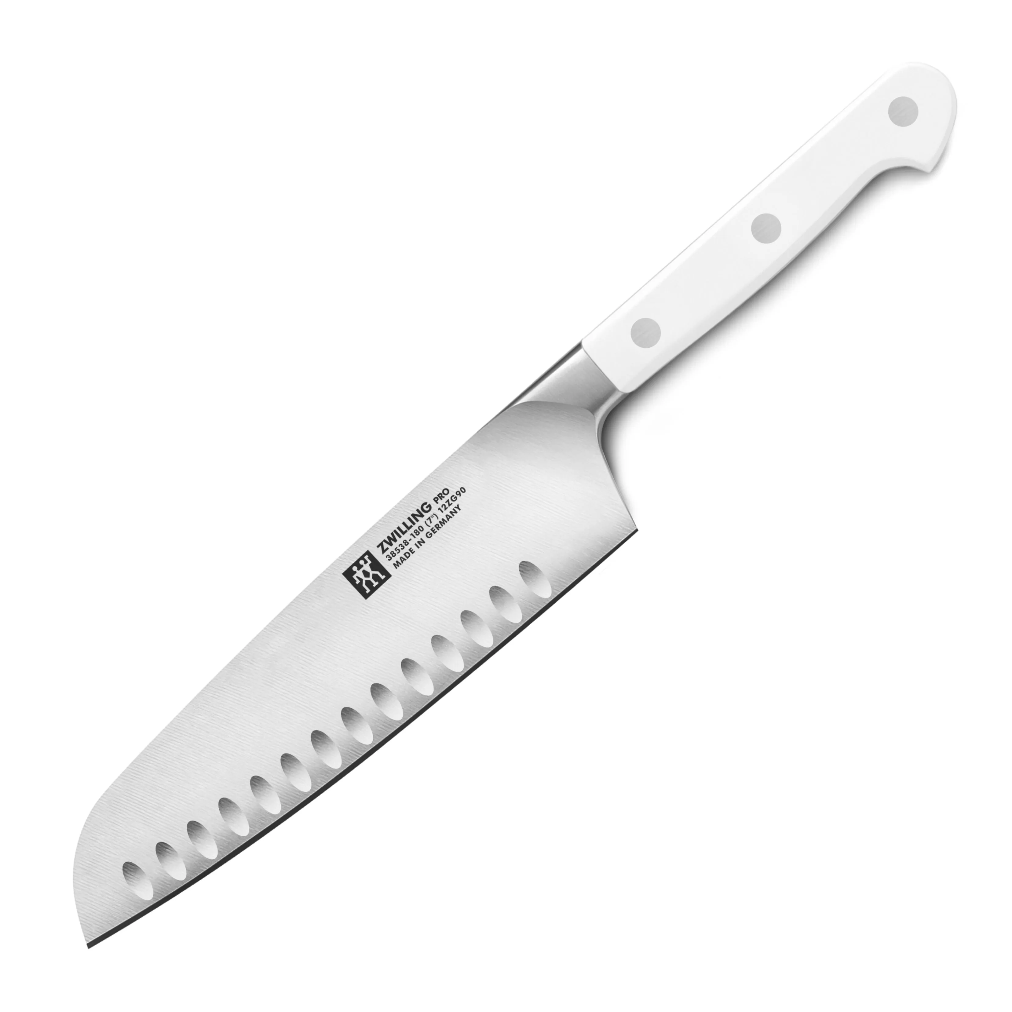 Zwilling Pro Le Blanc 7" Hollow Edge Santoku Knife