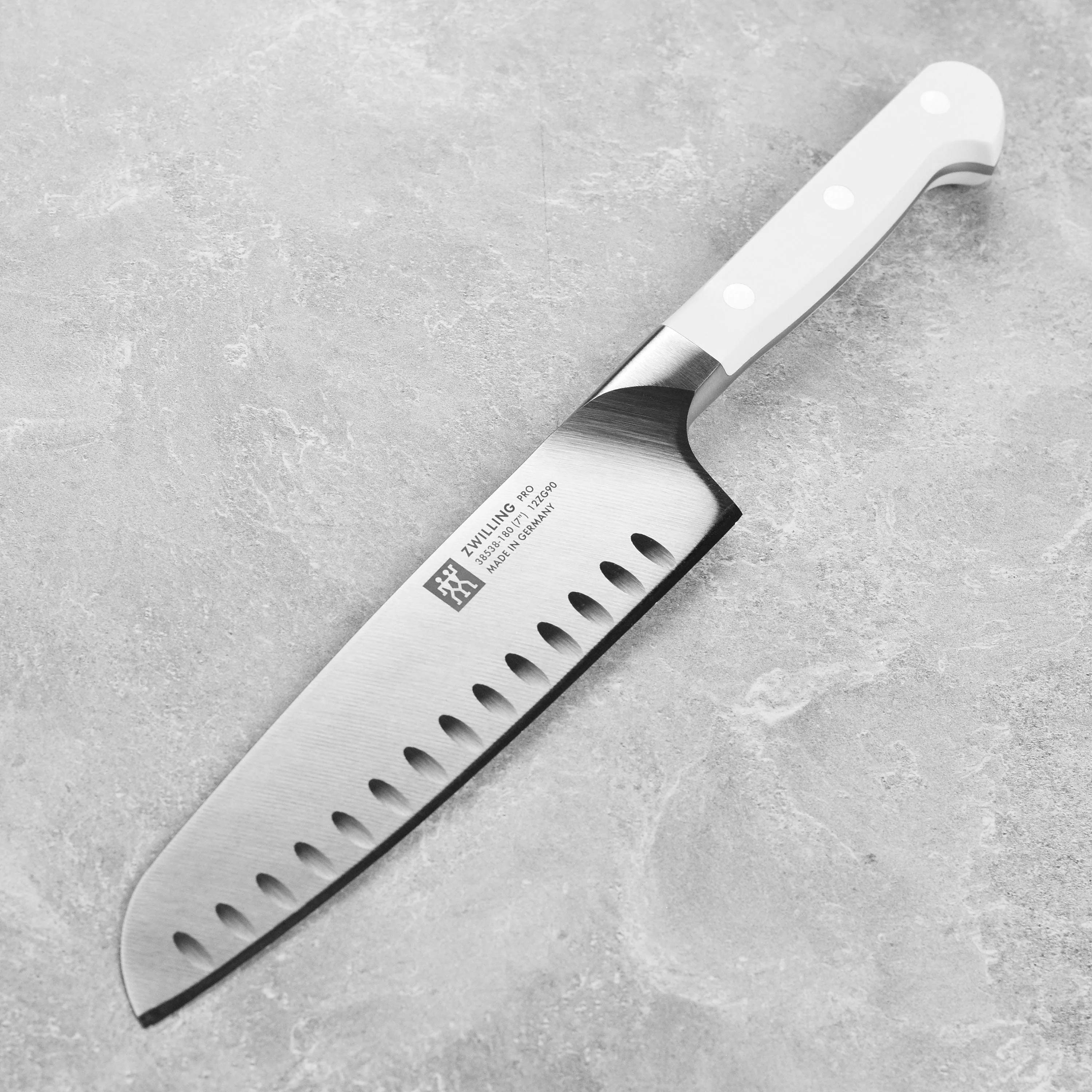 Zwilling Pro Le Blanc 7" Hollow Edge Santoku Knife